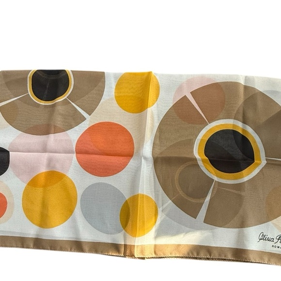 Italian OLIVIA ROSSELLI Geometric Scarf - Picture 5 of 6
